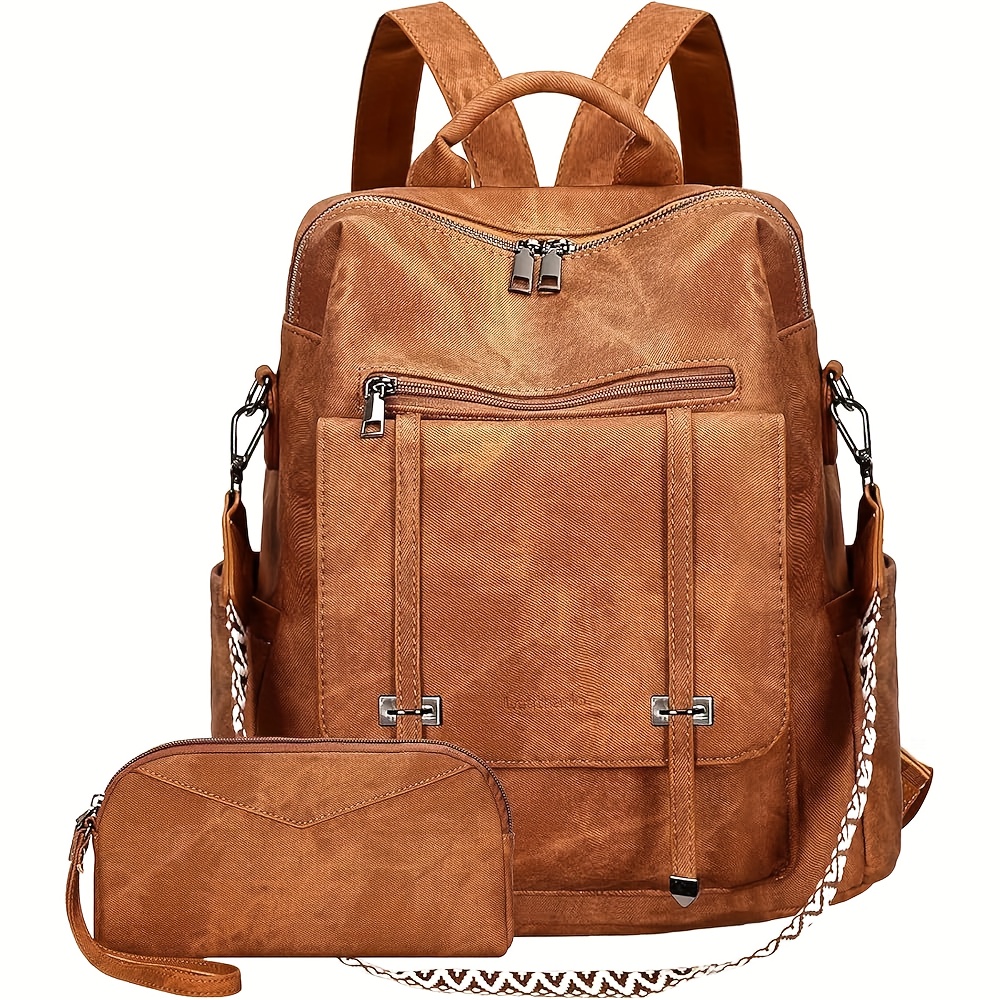 Image of Leathario Women's Backpack, Vegan Faux Backpack, Women's Handbag, Backpack Handbag Medium Size, Office, Commuting, Backpack, Light And Backpack, Local Warehouse