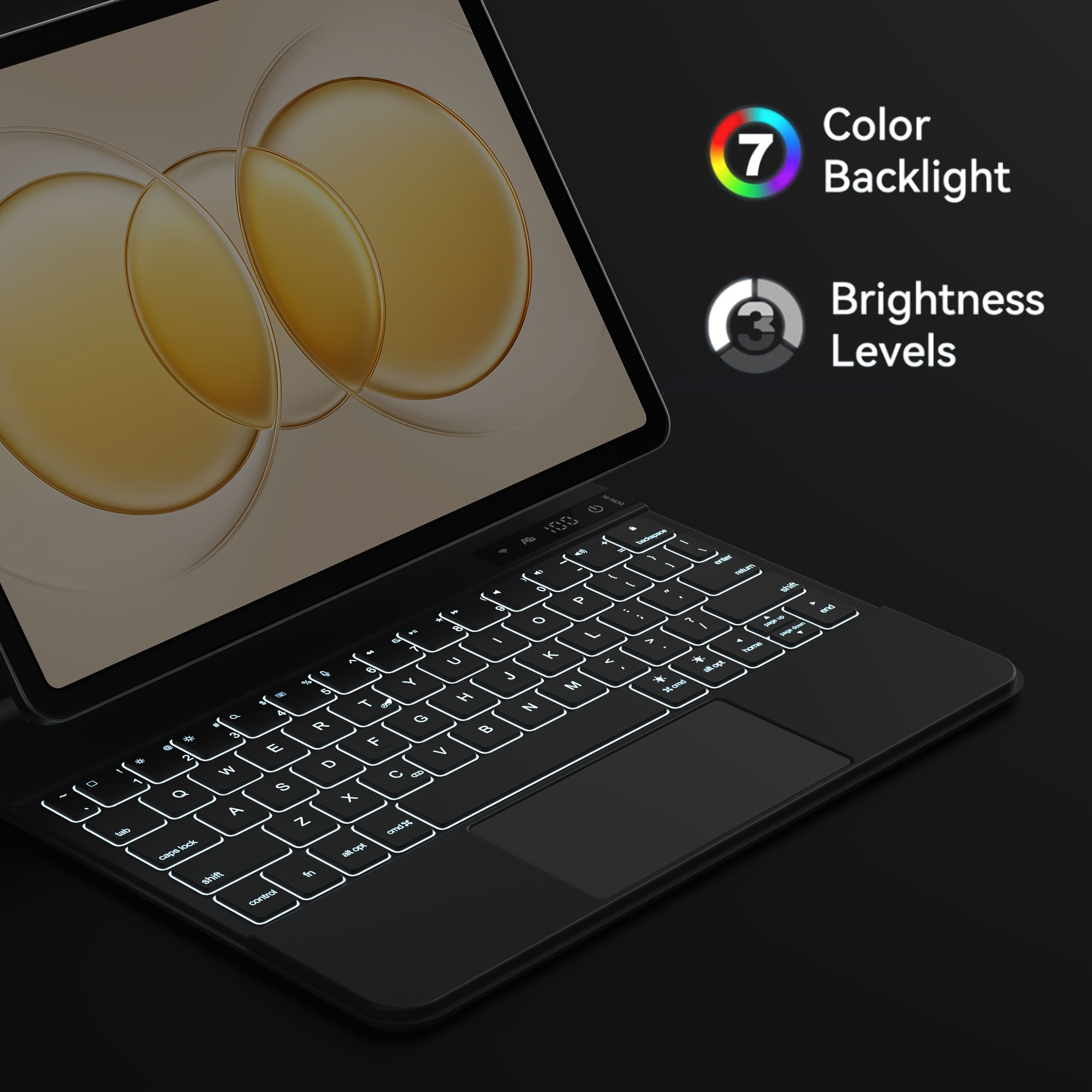 Keyboard Case for iPad Air 11 Inch 2024 (M2), iPad Air 5th/* And iPad Pro  11 Inch (4th/3rd/2nd/*) Case with Keyboard, Magic-Stand