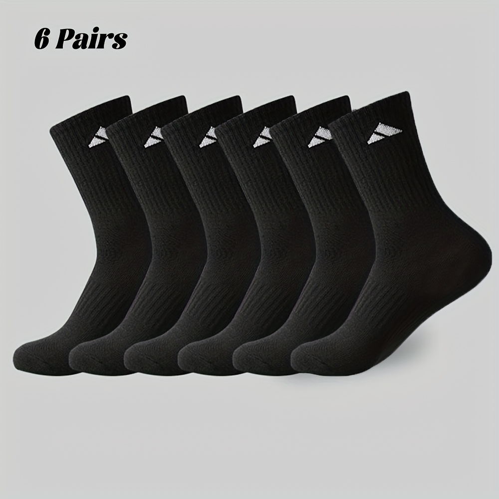 12-piezas-6-pares-calcetines-hasta-la-mitad-de-la-pantorrilla-con-logo