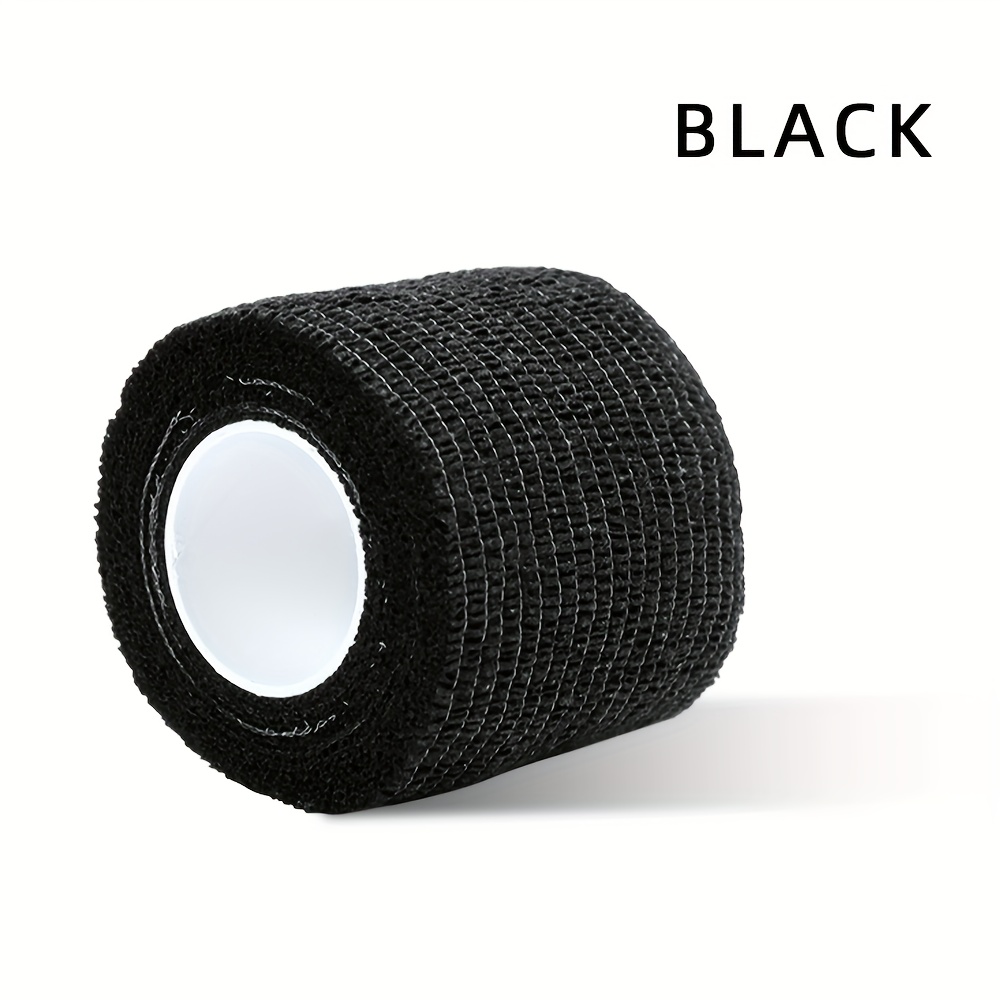 TEMU Set Of 24, Tattoo Grip Tape, Bandage For Tattoo Handles, Disposable Covering Tape, Self- Measuring 1.97 Inches By 4, Black Tattoo Grip Tape,