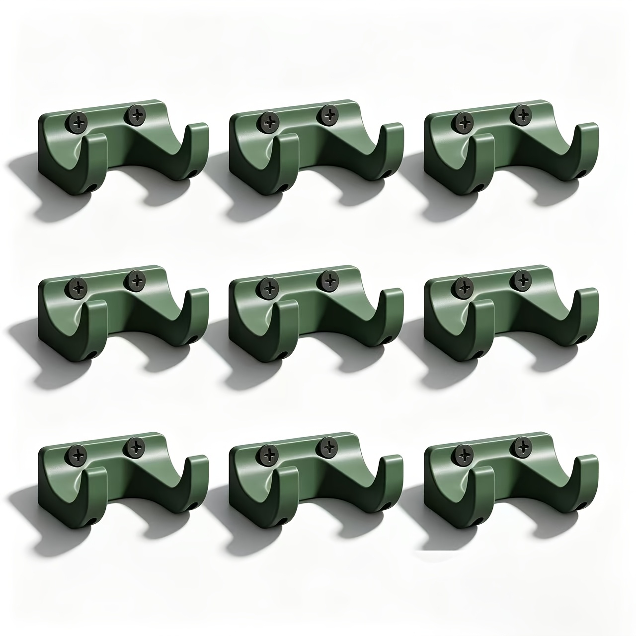 TEMU 9pcs Set Of Wall-mounted Hammer Storage Rack, Workshop Tool Wall Storage, Wall-mounted Finishing, Home Garage Tool Classification, Workshop
