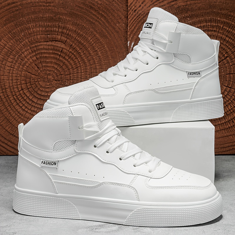 Alternative view of Zapatillas versátiles de caña alta para hombre | Zapatillas casuales cómodas de suela gruesa para correr y skate…