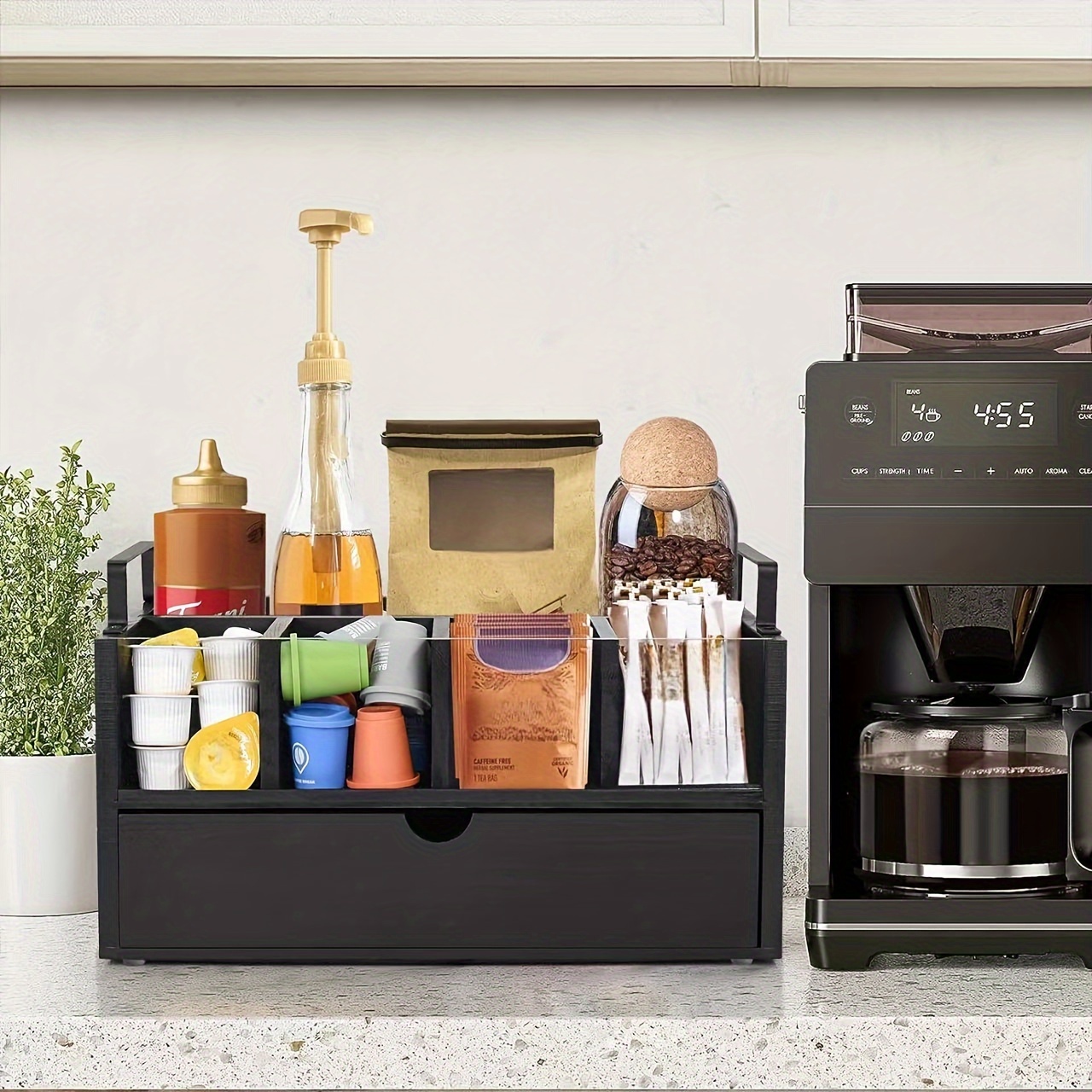 artgeeker 木製Kカップオーガナイザー コーヒーポッド収納ボックス - K 