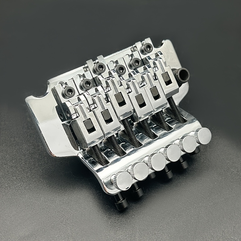 [Alloy Guitar Tremolo Bridge] Double Locking System Alloy Electric Guitar Tremolo Bridge | Black, Silvery Grey, Golden