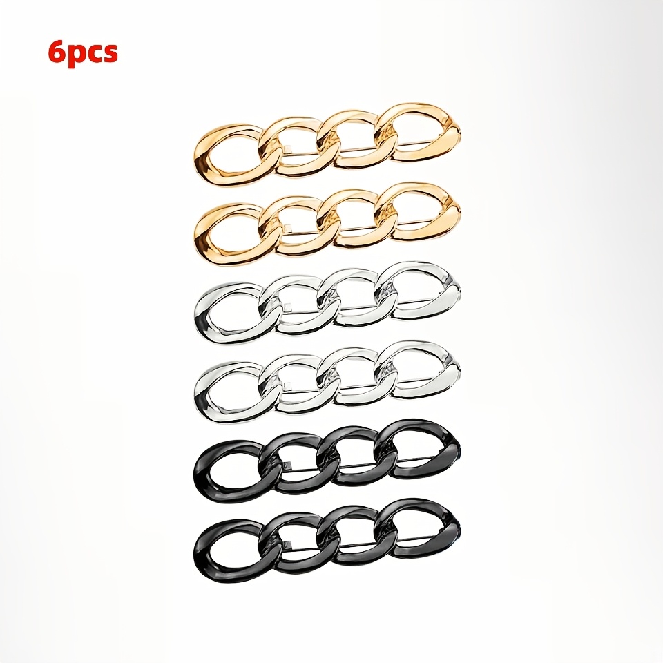 TEMU Fashionable All-match 6pcs Cinch Waist Seamless Button, Detachable Seamless Safety Pin Style Waist - Adjusting And Reducing Trousers/dress/jeans
