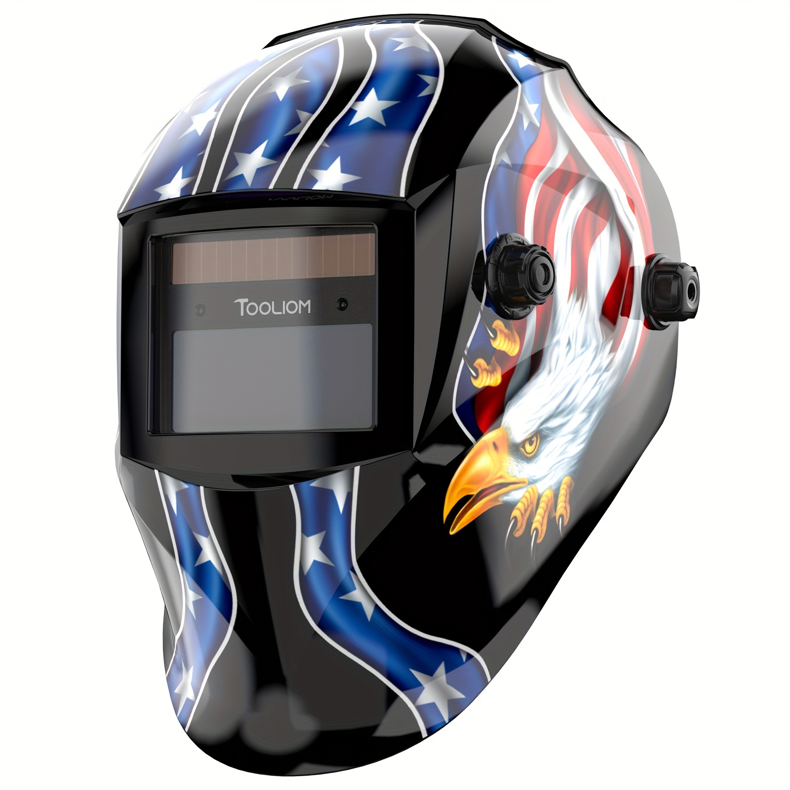 TEMU Large Viewing Screen Welding Helmet 1/1/1/ Optical Auto Darkening Welding Hood 2 Arc /25000s Time True Color Weld Hood Helmet