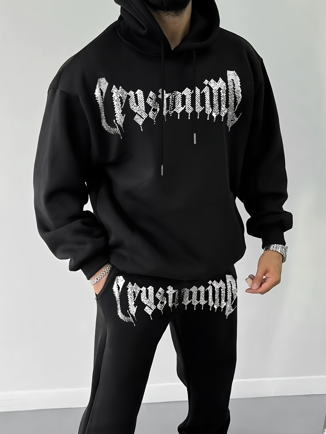 men's casual hooded sweatsuit] men's casual hooded sweatsuit