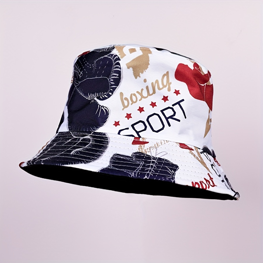 

1pc Unisex Trendy Versatile Sunshade Bucket Hat, With Double-sided Sun Hat For Outdoor Sport And Vacation Travel