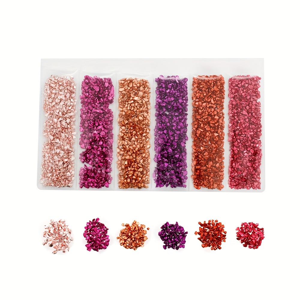 High-quality Crushed Glass Stones, 0.84oz Pack - Diy Resin Crafts, Jewelry Making & Home Decor