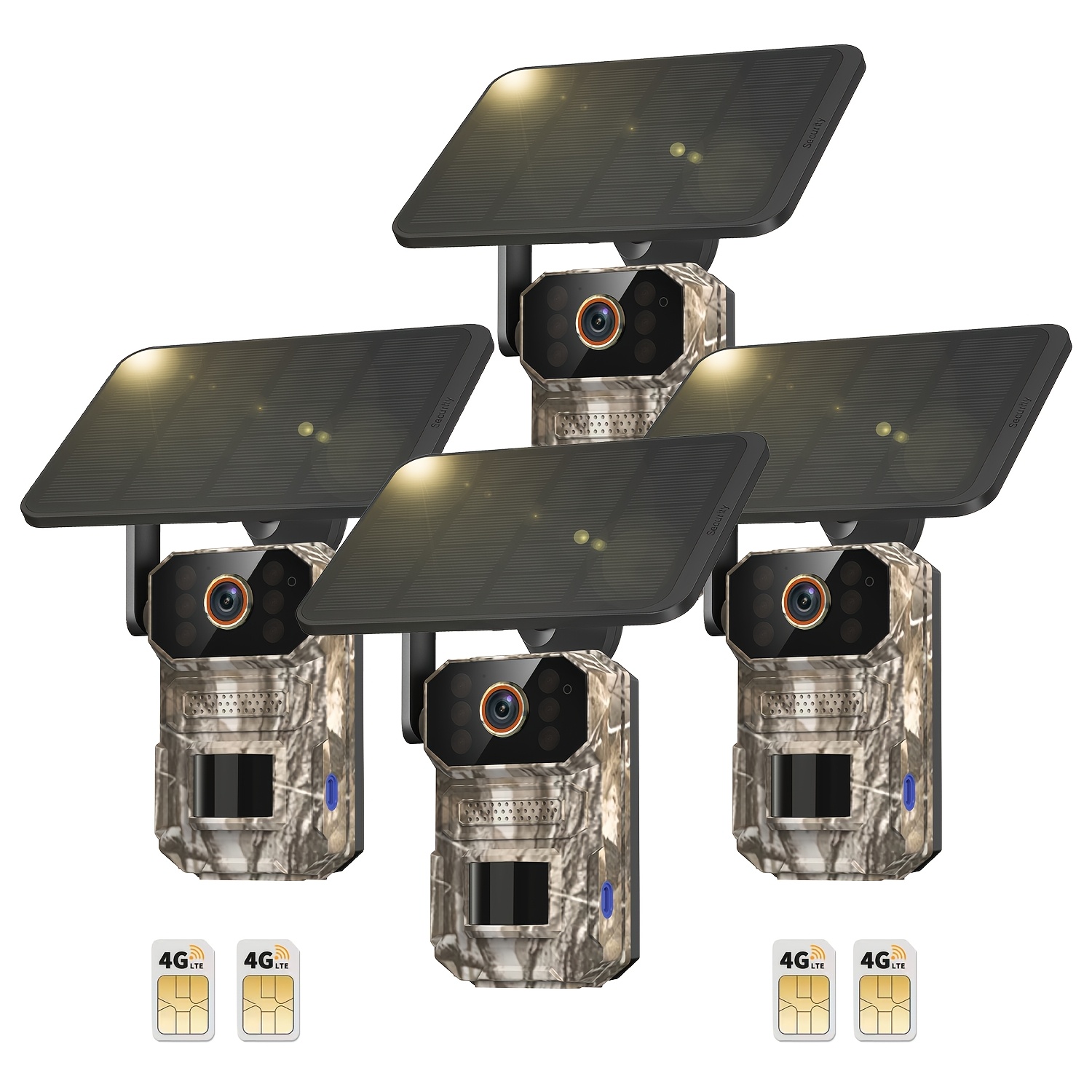 4g 5g lte cellular trail camera trail camerawith solar panels 4k wildlife monitoring camera with pir motion sensor infrared   two way voice remote access no wifi required