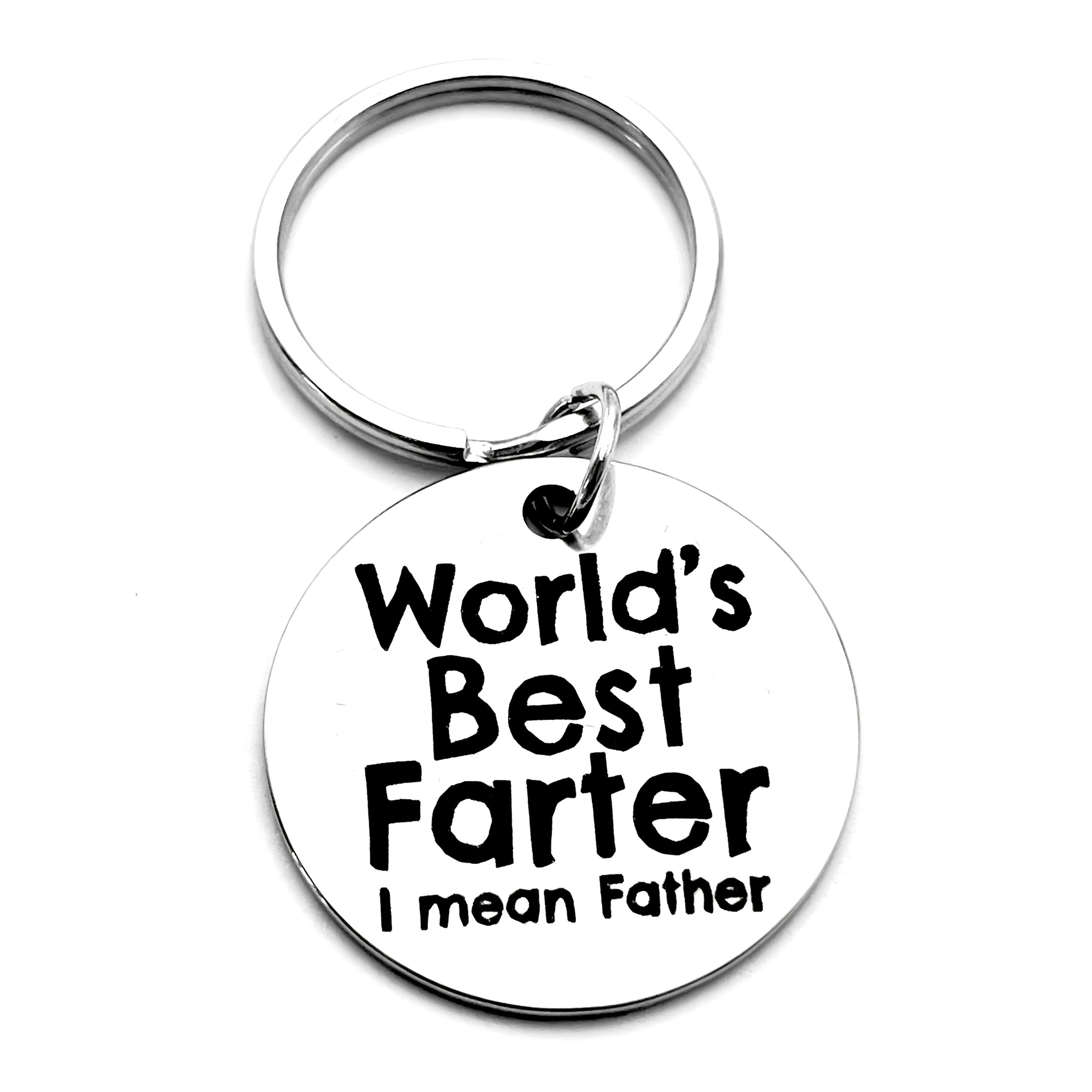 TEMU The Best Fart In The World, I Mean Dad" Humorous Keychain, Birthday And Christmas Gift, Perfect For Father's Day, A Present For Dad