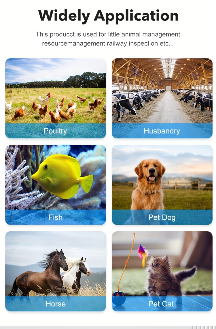1pc Animal Tag Reader RFID Reader Animal Chip Scanner Pet Chip Reader Ear Tag Scanner Animal Tag Card Reader Dog Cat Cow Sheep Pet Identity Recognition Device