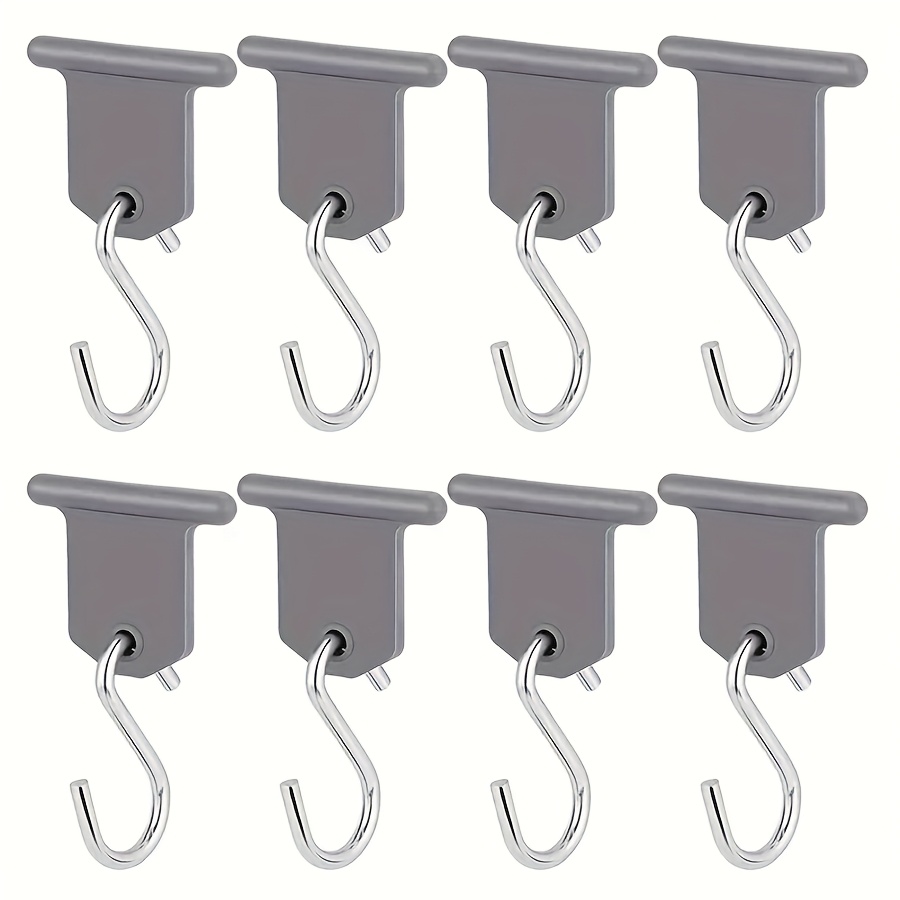 E-shop 4/6/8 Sets, S-förmige Schienen, Schienenhaken, Wohnmobil, Markise, Bildschirmzubehör, langlebig rostbeständig