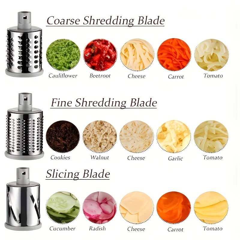 1-4pcs trancheur de légumes et fruits 3-en-1, râpe à fromage et éplucheur de pommes de en acier inoxydable - outil de cuisine pour préparer les aliments détails 6