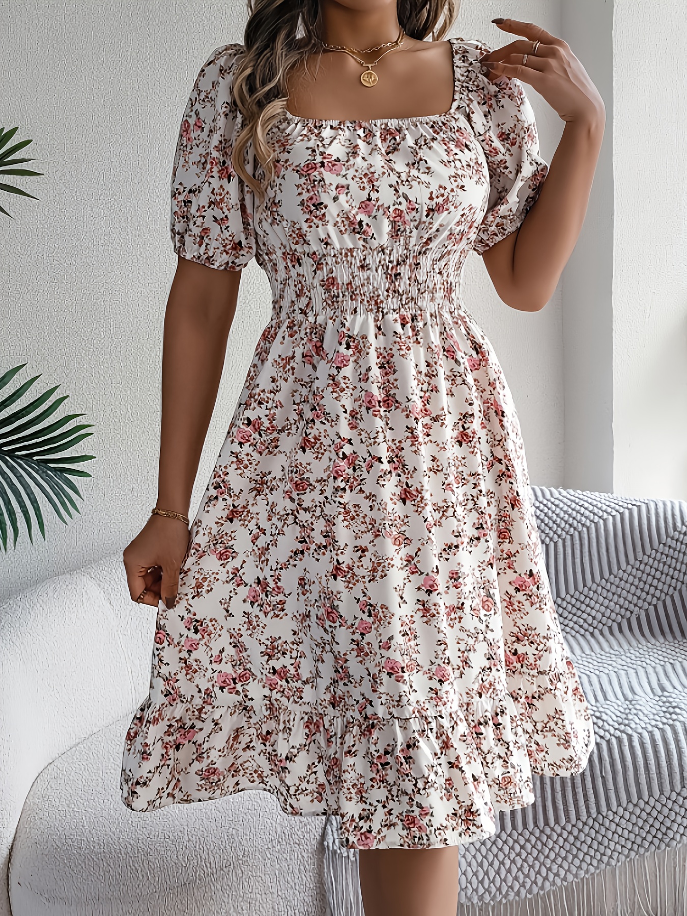 chinese dress ladies Cotton Linen V Neck Casual Summer Dress Vintage Solid Boho 3/4 Sleeve Knee  Length Shift Dress for Elderly Women 2024 at Amazon Women's Clothing store