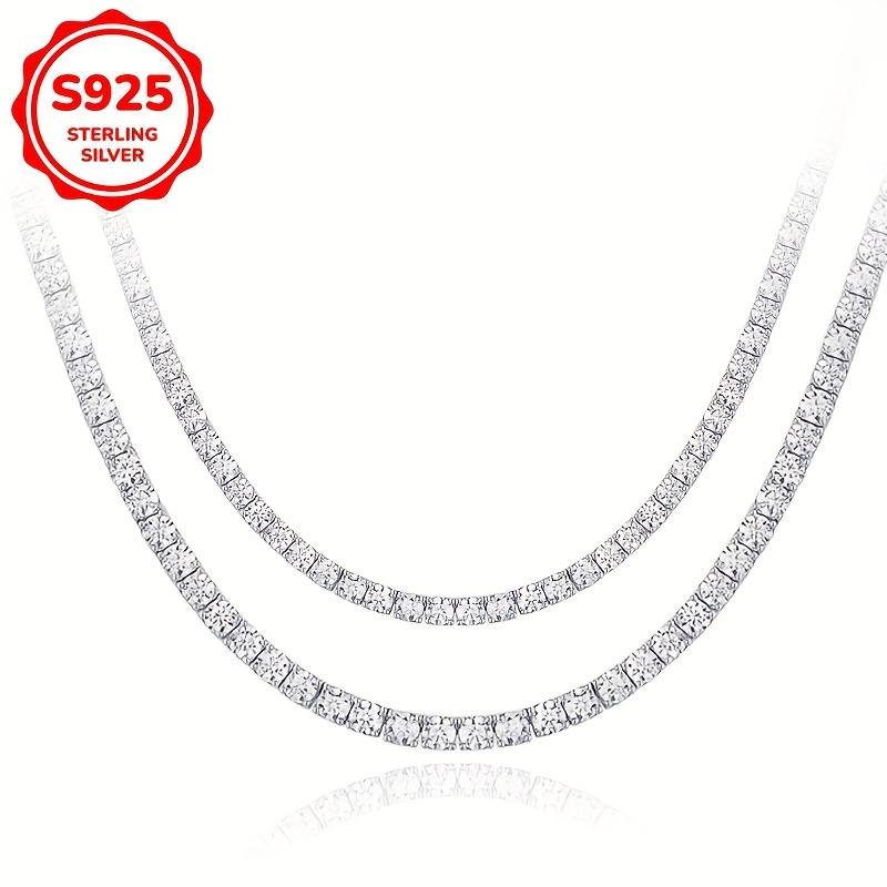 Women's Choker Necklace with Square Cubic Zirconia Inlay