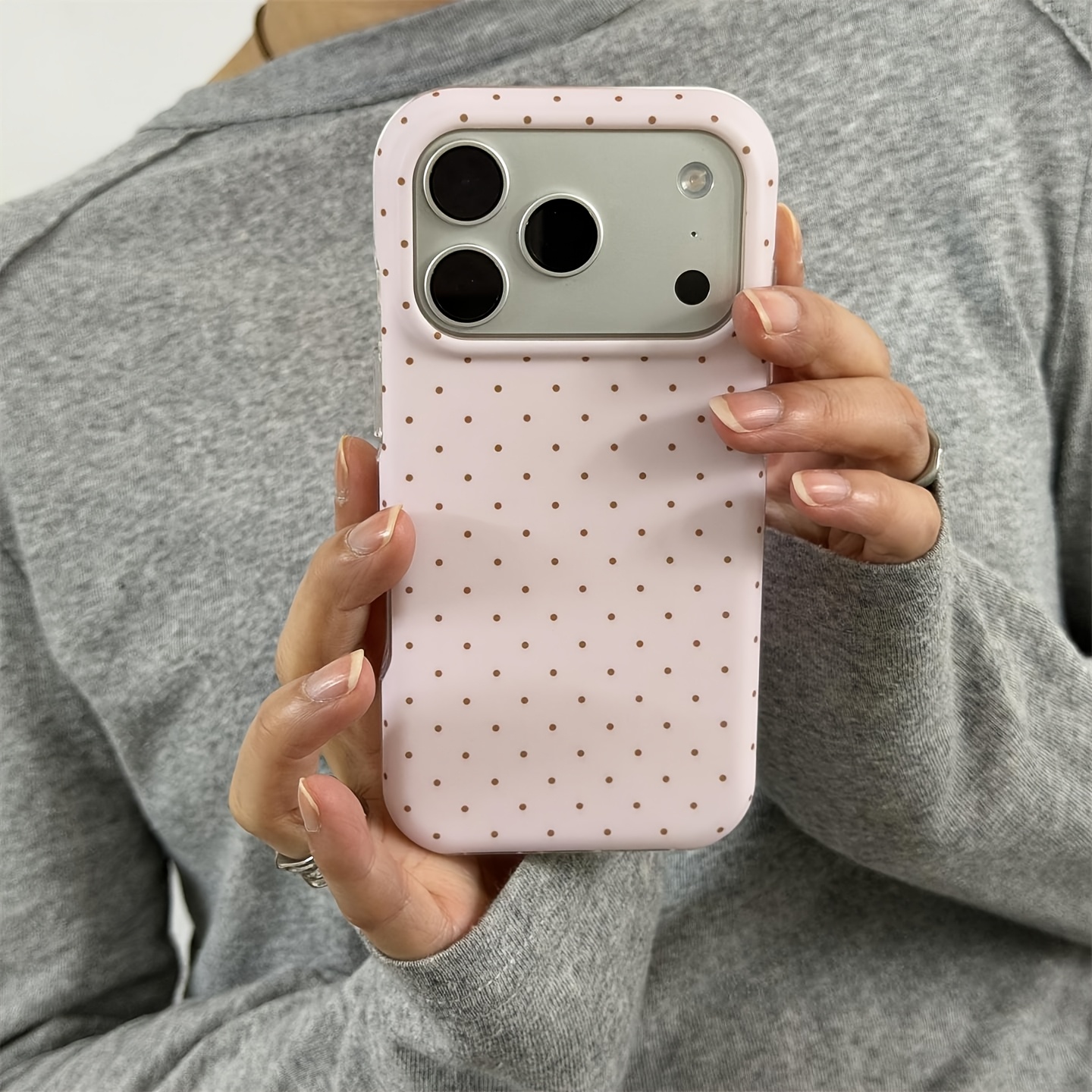 TEMU Чохол для телефону: Модний чохол у горошок, підходить для iPhone 18, iPhone 18 Pro Max, iPhone 18 Pro/16/11/13/ Plus/15 Pro/15 Pro Max/12/14 Pro
