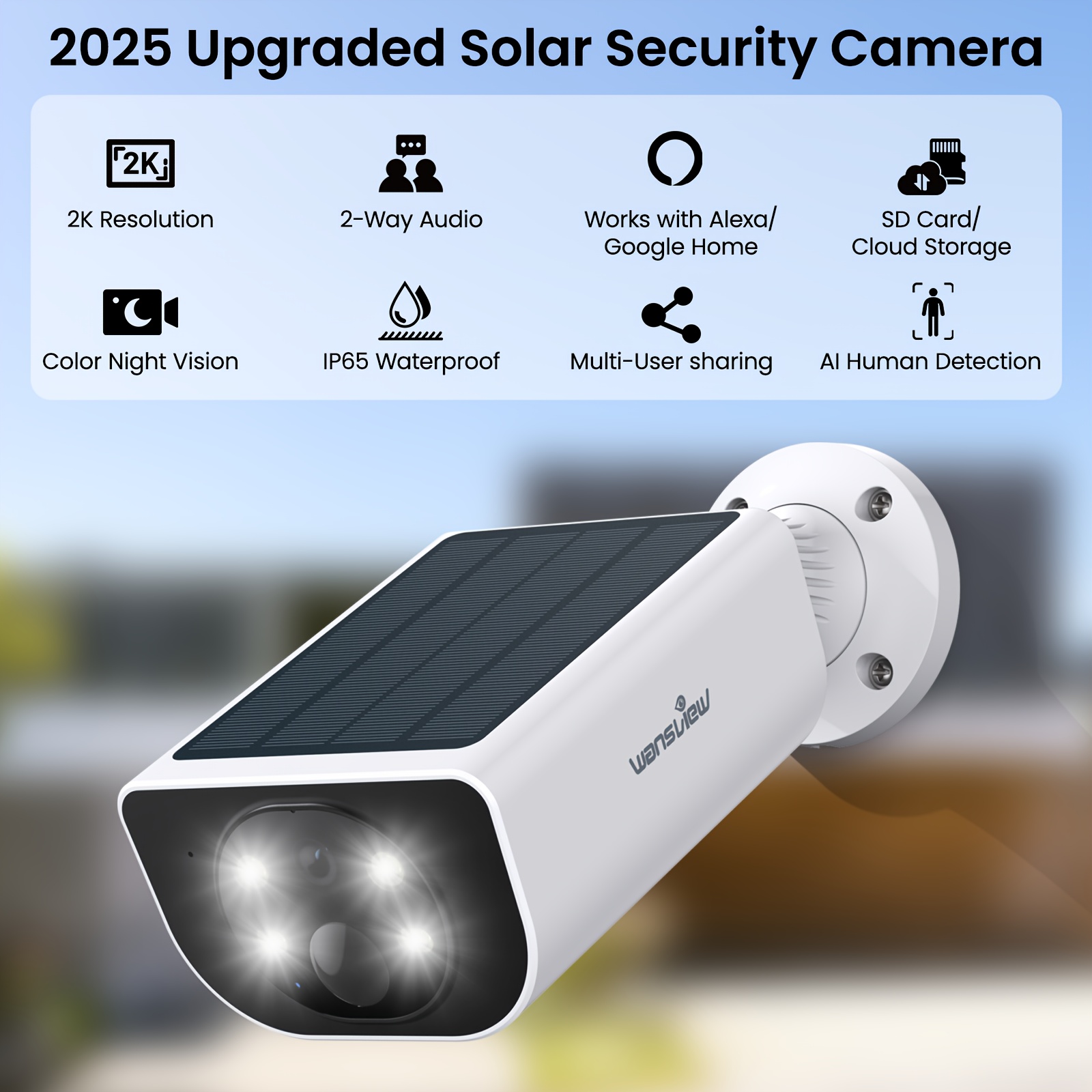 Google Cloud Cam Google Home Compatible Camera 2* Camera Outdoor