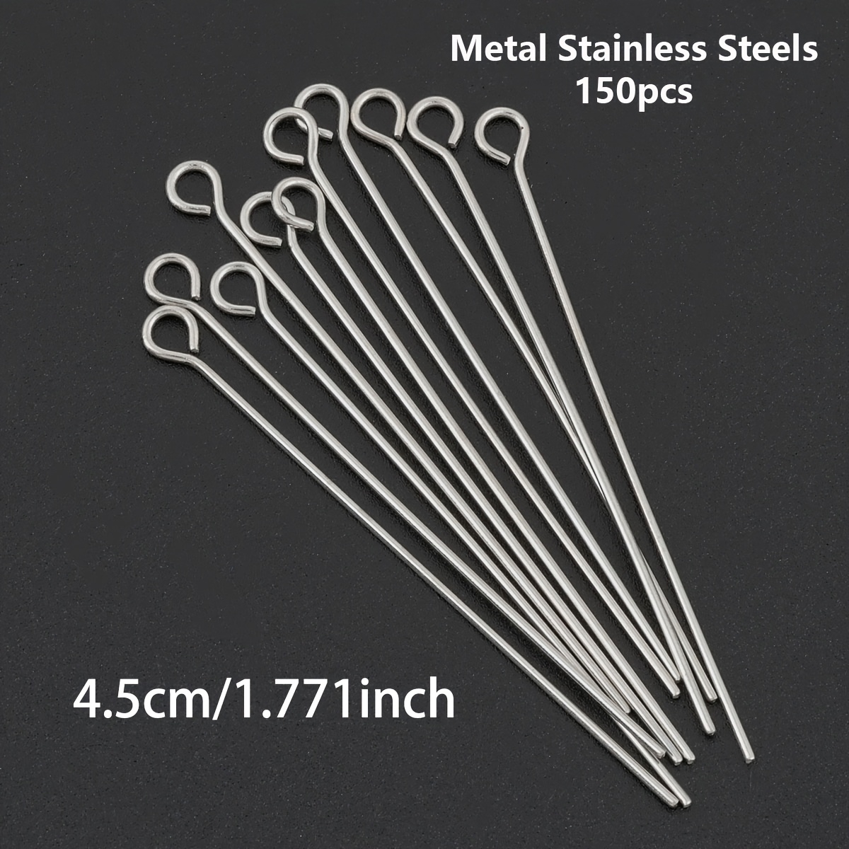 150pcs DIY Stainless Steel Jewellery Making Head Pins
