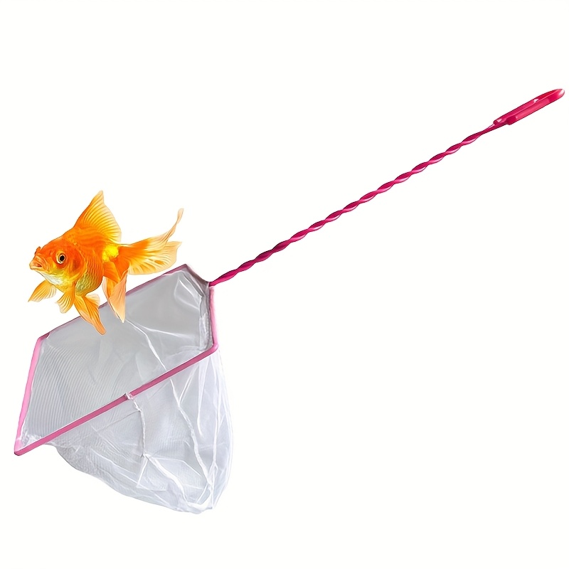 Landing Net Fishing Net Made Of PetzLifeworld (6 Inch) Aquarium Black Fish  Net Long With Plastic