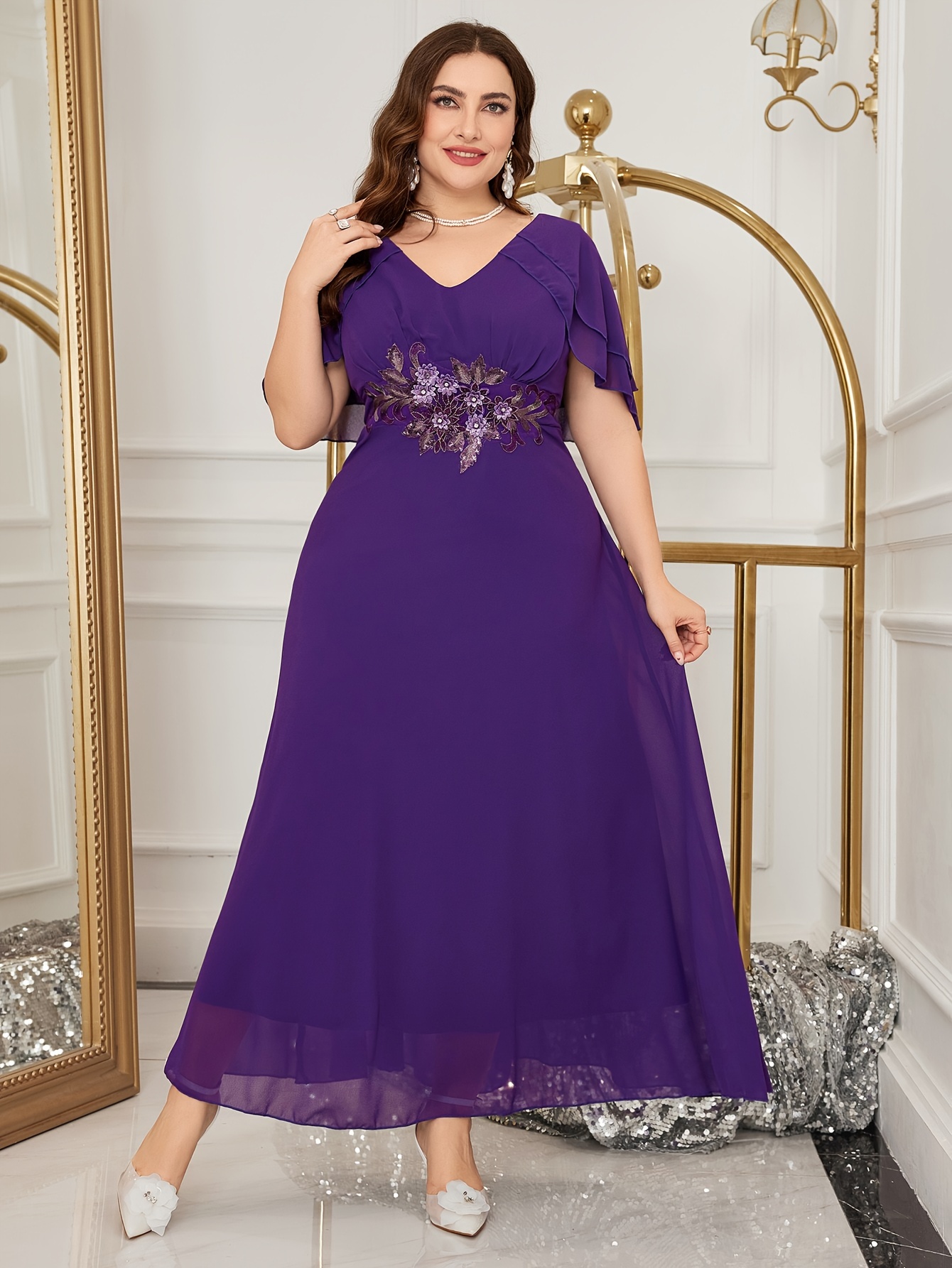 purple wedding guest dress plus size Comment SHOP for the details on this  plus size  wedding guest dress  roundup for Spring + Summer!  we're talking true plus size options,  available up to a size 26