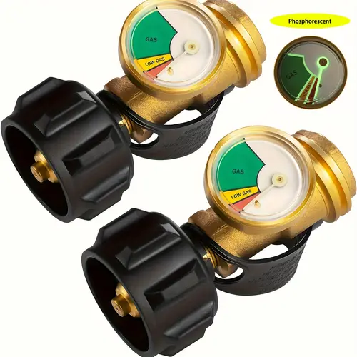 propane tank gauge level indicator leak detector for 5lb 40lb propane tanks universal for bbq gas grill cylinder and more appliances type 1 connection