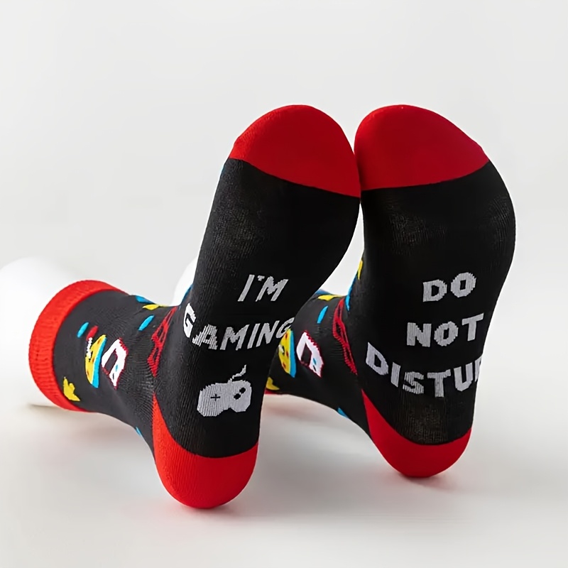 TEMU 1 Paar Unisex-Wadenhohe Socken für Paare als unverzichtbare Freizeitsocken für Frühling/Herbst, geeignet für Männer Frauen, mit