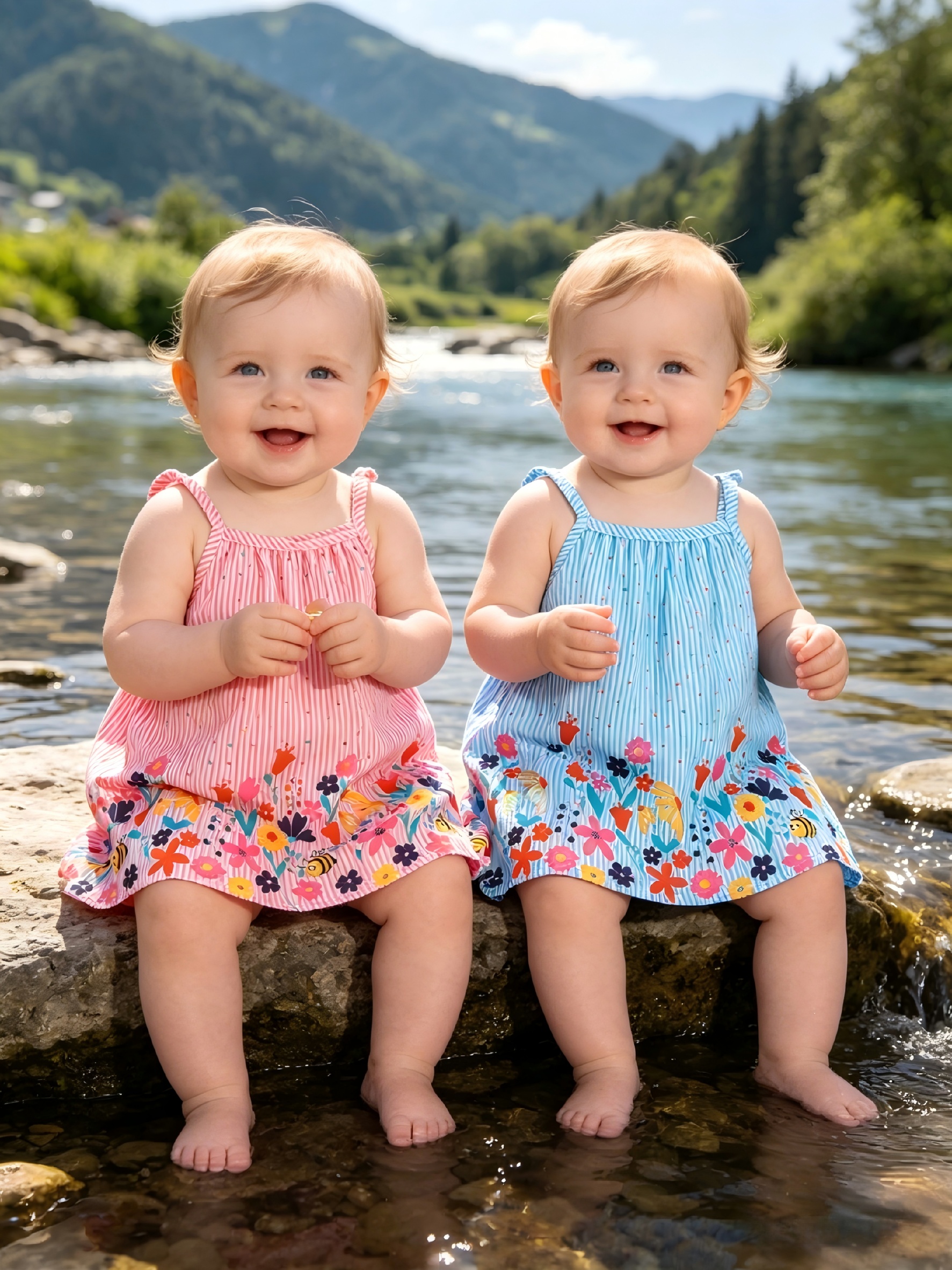 0 3 month holiday dresses Bonnie Jean Girls 0-9 Months Santa Mesh Dress – S&D Kids main image 1