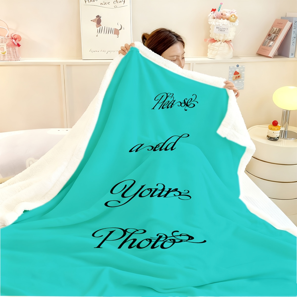 Custom Thickened Double-Layer Blanket, Unique Gift
