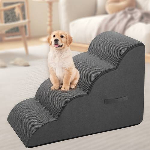 dog steps for small dog 2 3 dog stairs ramps for bed non slip pet steps removable and washable sofa bed ladder for dogs injured older dogs cats pet with joint pain