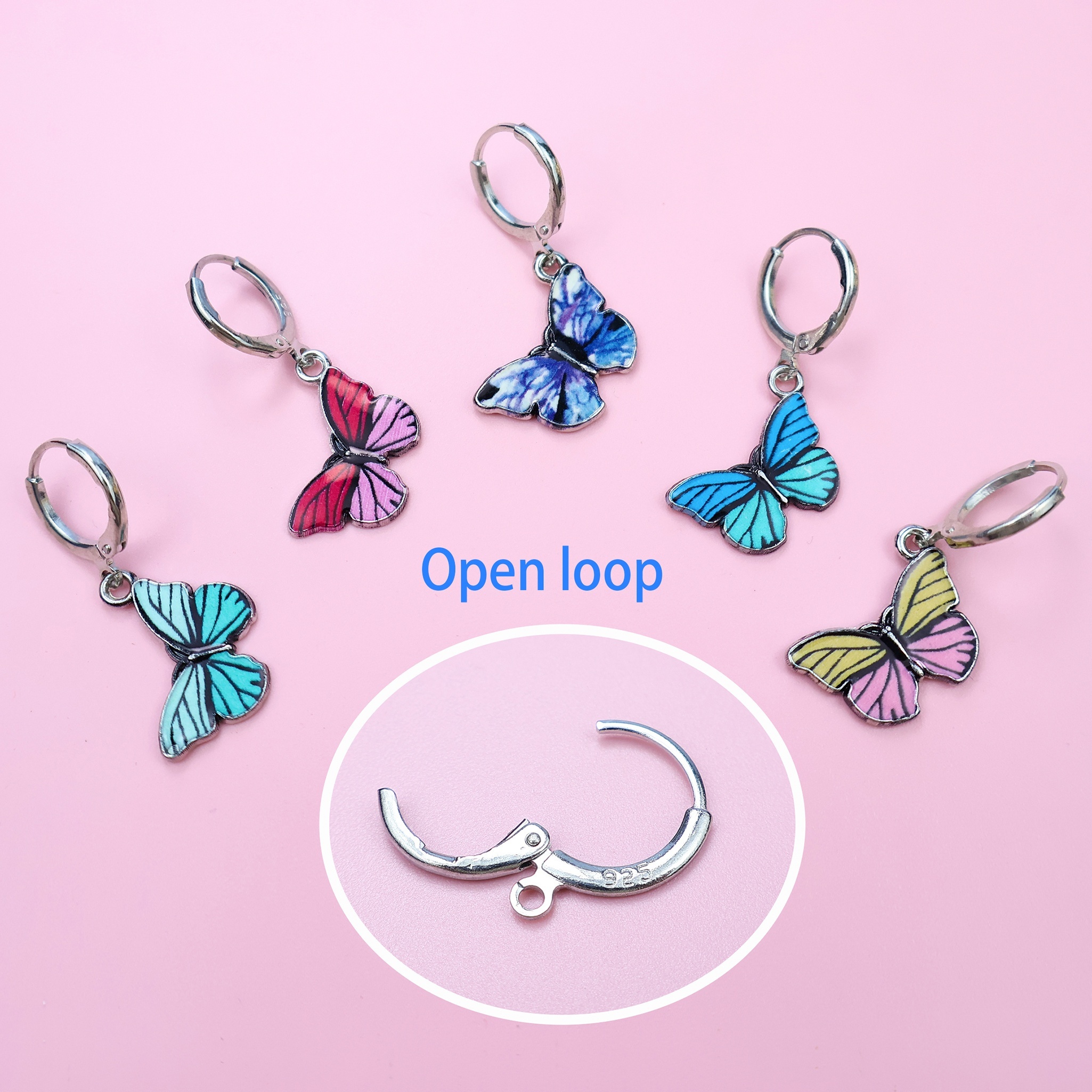 Image of 5pcs Markers Colorful Knitting Crochet Counting Clips Handmade Craft Additions For Knitting Needles Random Color