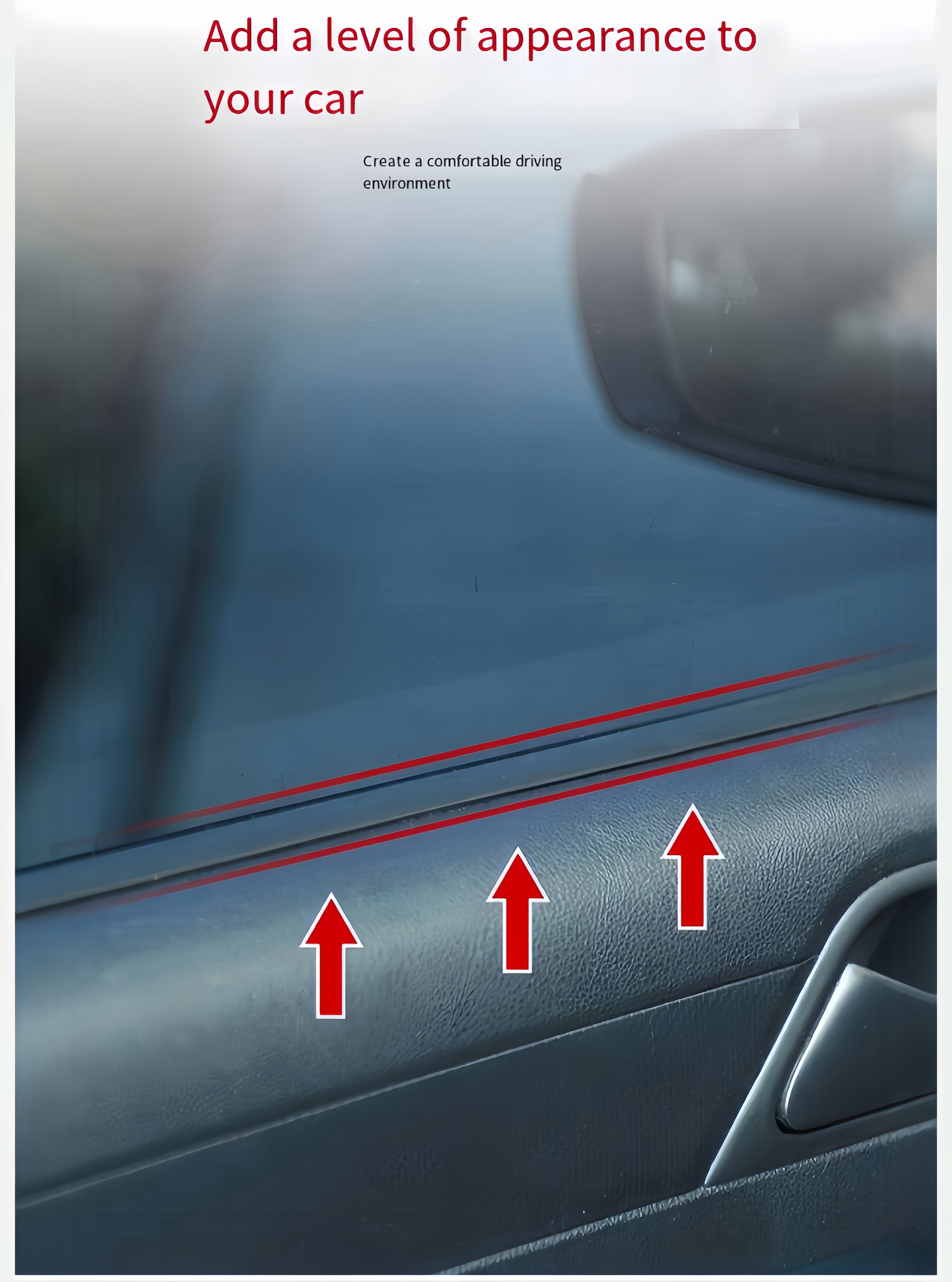 100 cm/39,37 col. automobilio stiklo juosta langų stiklui / bendrosios pilnos durų dulkių vibracijos neįprasto garso tylus sandariklis