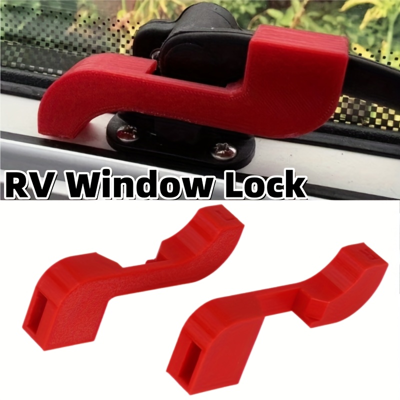 2pcs Red Window Security For Seitz, , Safety Lock (left Or Right), Rv Lock