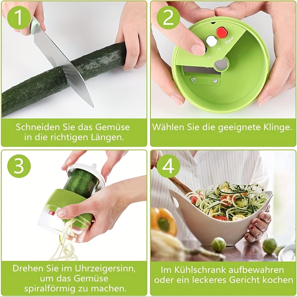 1 Unidad Espiralizador De Verduras Fabricante Manual De - Temu Mexico