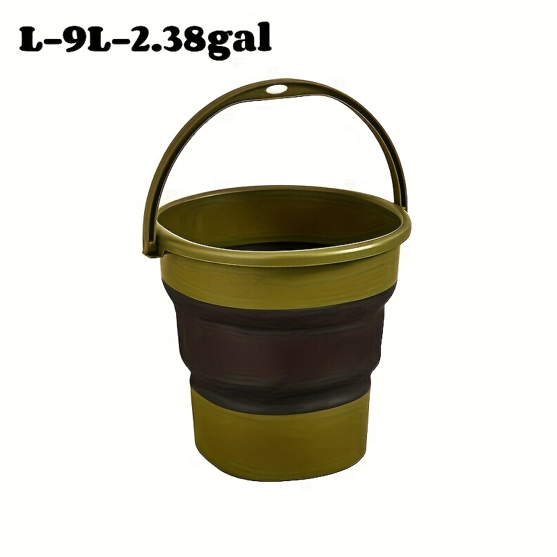 TEMU 1.32 Gallon/2.38 Gallon/4.49 Gallon Opvouwbare Opbergemmer, Geschikt voor Badkamer, Kamperen, Kofferbak, Thuisopslag, Buitenviszak, Autowas,