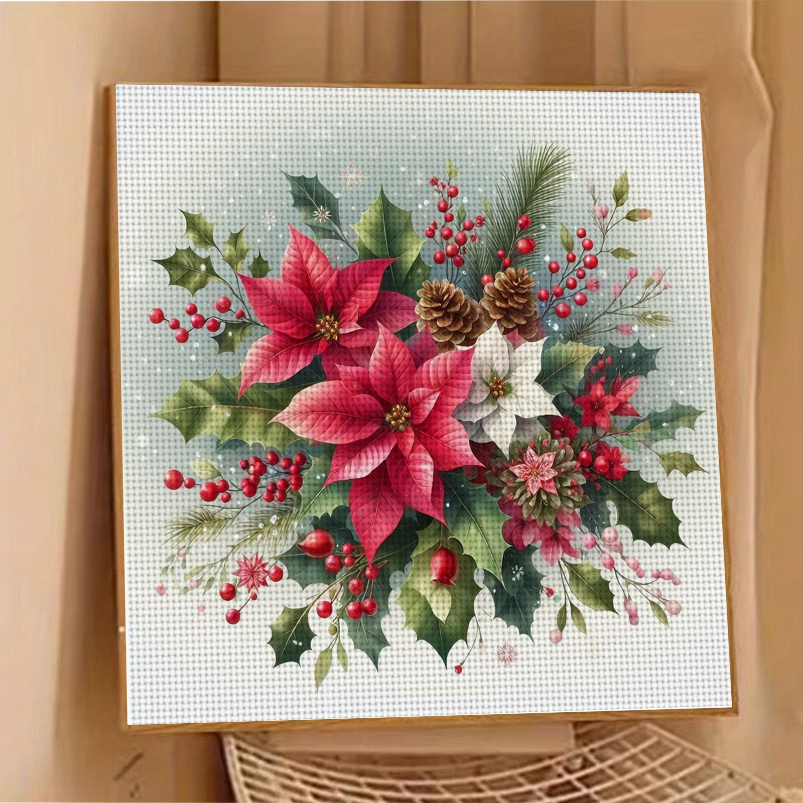 11CT/14CT Printed Fabric Cross-Stitch Kit for Adults and Beginners