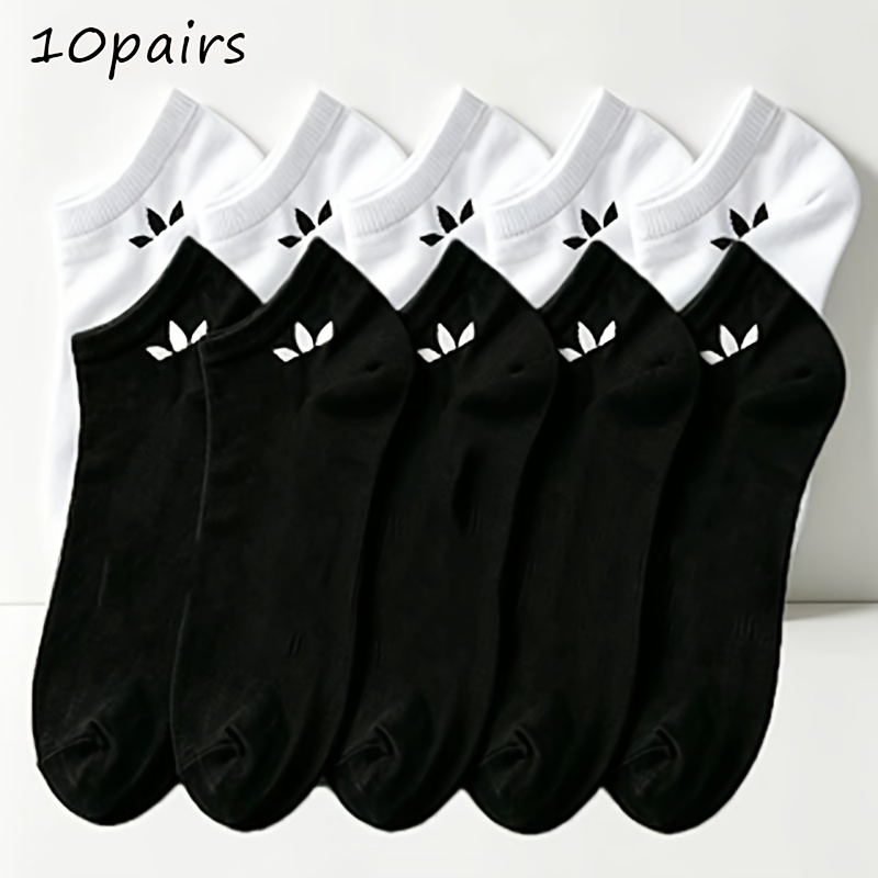 TEMU Calcetines tipo barco de para mujer, de 5/10/15 , en , y , estilo básico versátil, para desplazamientos diarios y uso casual, múltiples