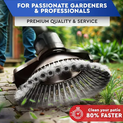 2pcs 6 8 inch steel wire wheel brush trimmer head for eater attachments universal indestructible trimmer head adapter kit included for moss grass rust removal