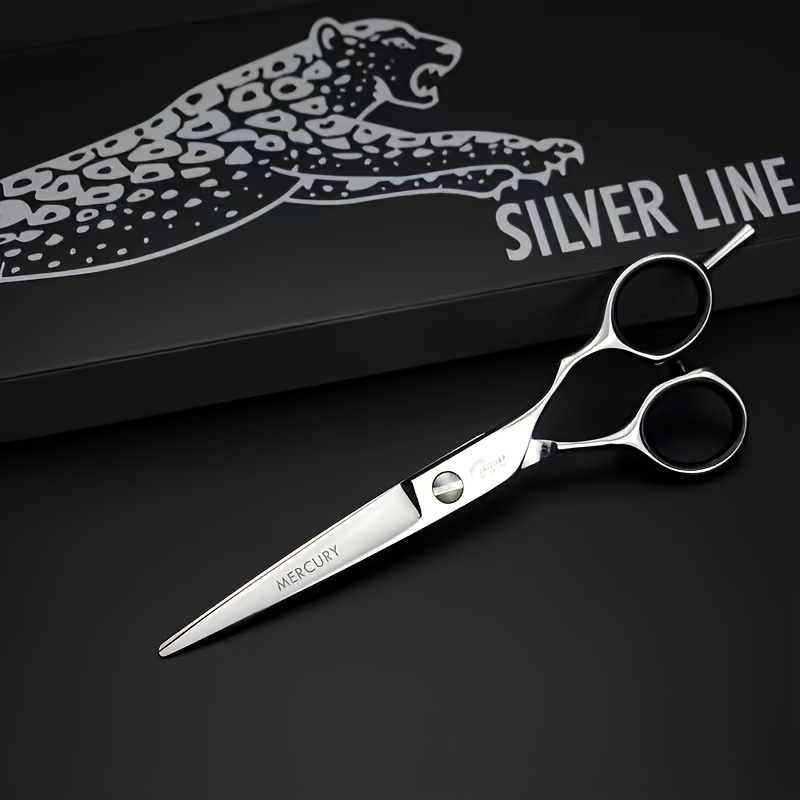 E-shop Hochwertige Friseurschere für Haarschnitte, sorgfältig handgeschärft aus 6CR-Stahl, professionelle flache Friseurschere, Ausdünnungsschere, ein