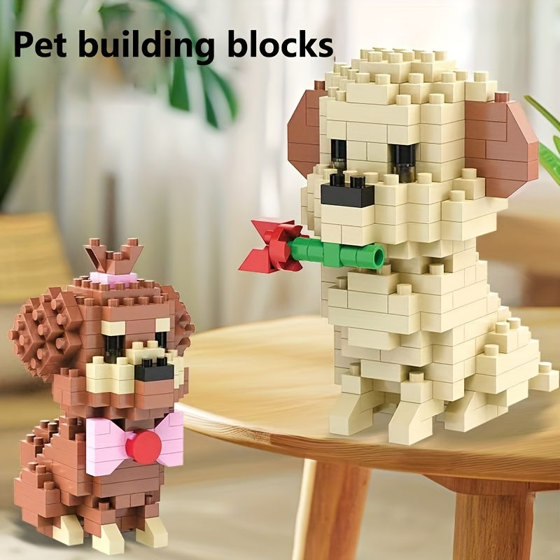 Set Di Micro Blocchi Cane Collie - 3075 Pezzi, Modello 3D Da Costruire, 20 Cm