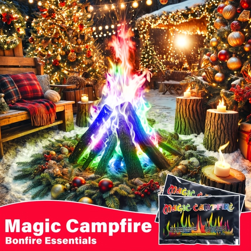 

Outdoor Camping Magical -changing Flame Pack, Outdoor Games Changing Campfire Flame Pack For Campfire Party Celebrations, Outdoor Camping