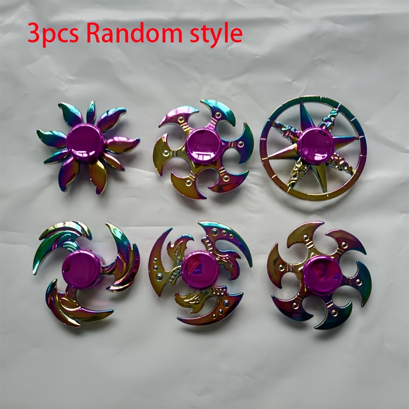 Colorful Fidget Spinner, Gradient Texture, Mini Stress Relief Toy, Finger Spinner Toy, Novelty Small Toy, Kids Birthday Gift, Christmas Gift, Random Style.random Color