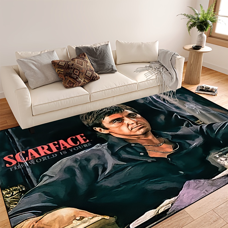 1000g per   thick felt 1pc 15x23 19x31 31x47 39x59 47x63 63x78inches sitting on a   background wearing a   shirt   for man non slip machine washable polyester door mat carpet hanging for     living rooms bedrooms foyers outdoors   gardens details 3