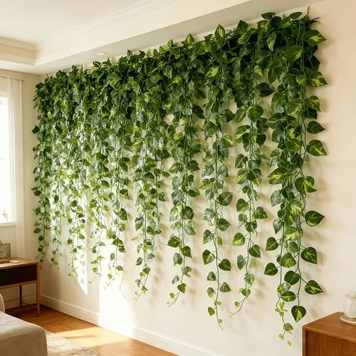 8pcs pack outdoor faux leaves wall hanging artificial wreath suitable for home garden and wedding parties realistic simulation greenery ideal for indoor outdoor decor
