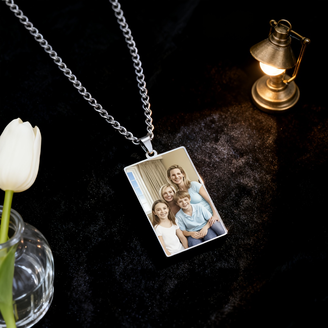 TEMU 1pz Collana con Pendente Personalizzato EUEAVAN - Gioielli in Acciaio Inossidabile 304 per Coppie, Animali Domestici e - Regalo per , Festa del