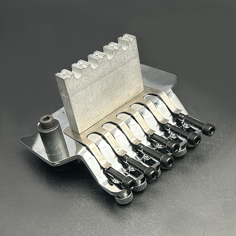 [Alloy Guitar Tremolo Bridge] Double Locking System Alloy Electric Guitar Tremolo Bridge | Black, Silvery Grey, Golden