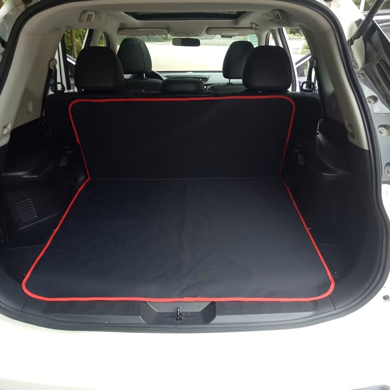 TEMU 1pc Universal Trunk Mats Car Rear Trunk Storage Mat Cargo Tray Trunk Pads Mat Car Interior Accessory
