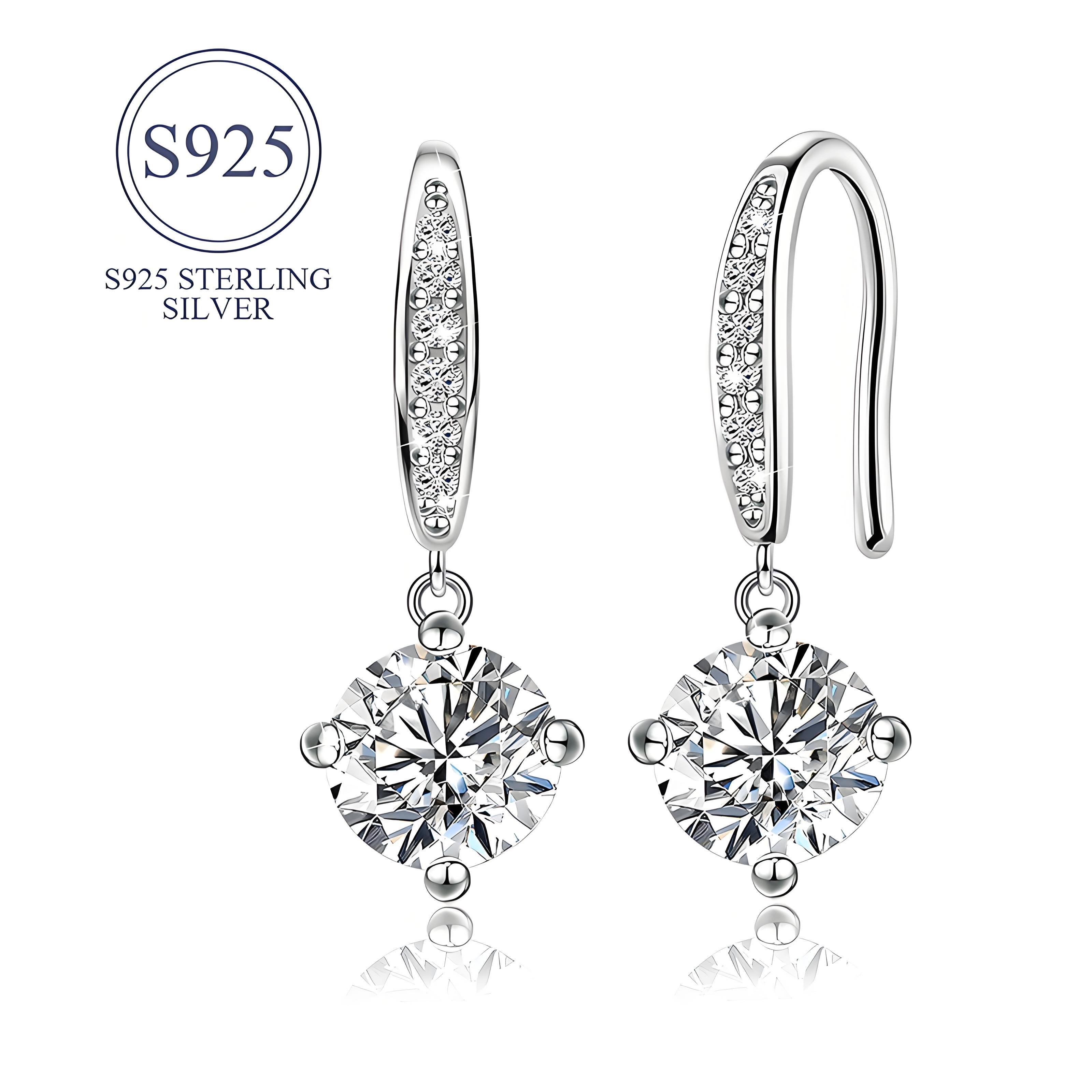 

925 Hypoallergenic Round Ear Cz For Women