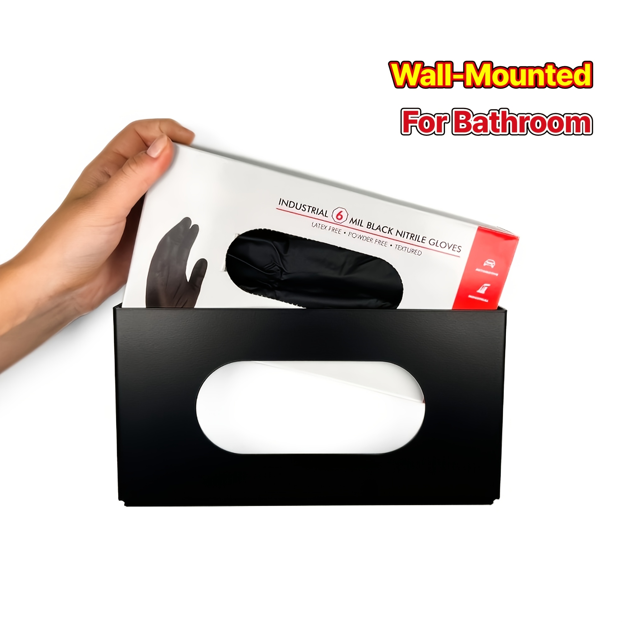 TEMU Glove And Tissue Dispenser Holder-can Hold Gloves, Tissues, Towels, Wipes, Tissue Boxes, Installed In Toolboxes Or Garages, , Kitchens,