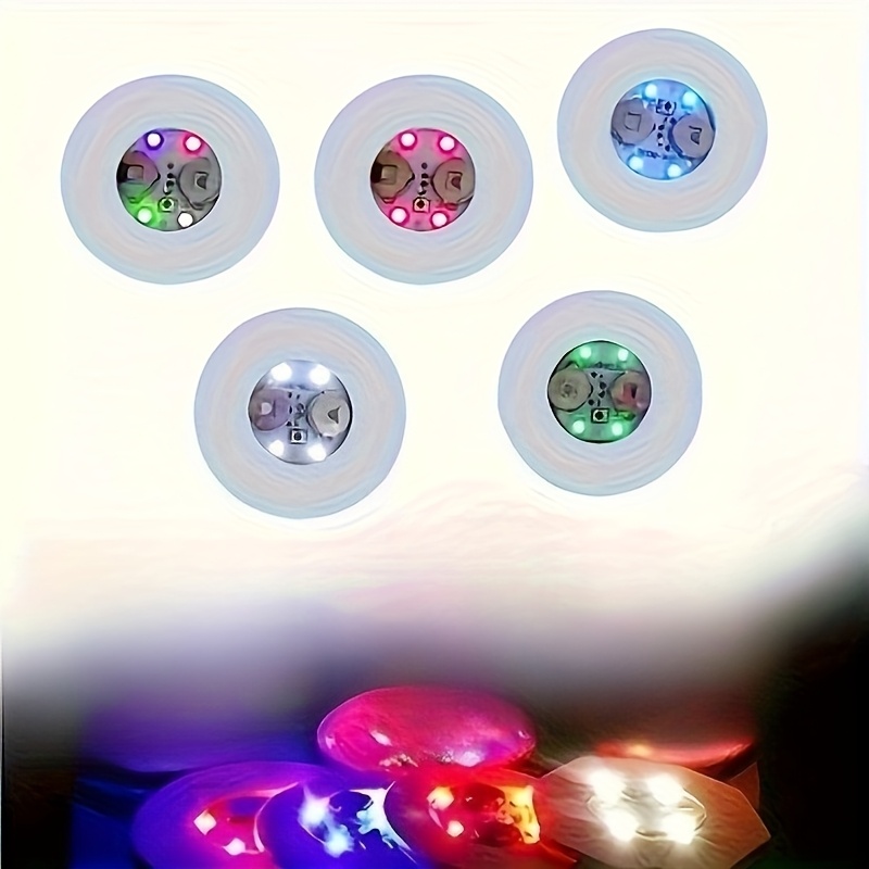 lot de 40 sous-verres   à led, tapis pour verre à cocktail colorés et éclairants avec dessous de verre en plastique alimenté par batterie et accessoires pour fêtes et bars détails 0